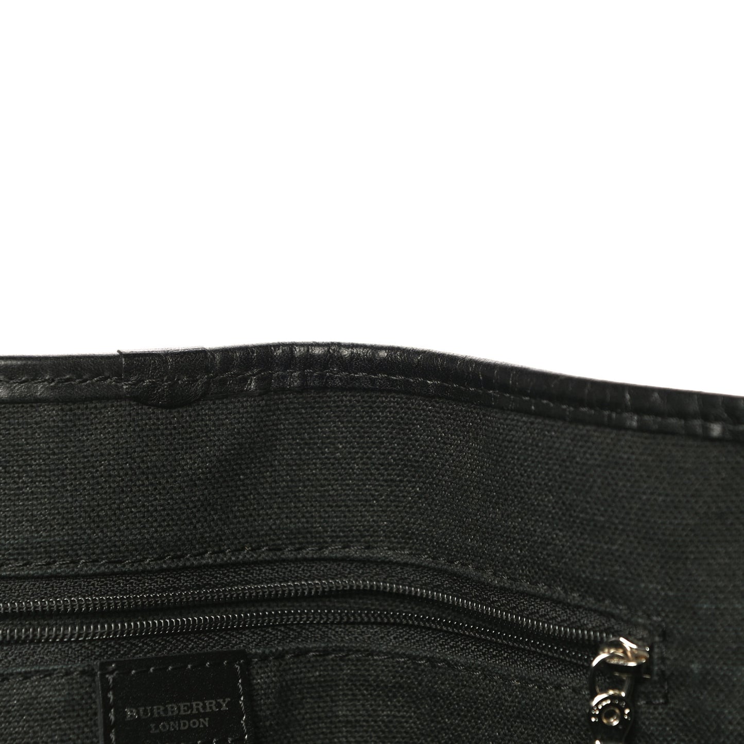 House Check Large Buckle Tote Black