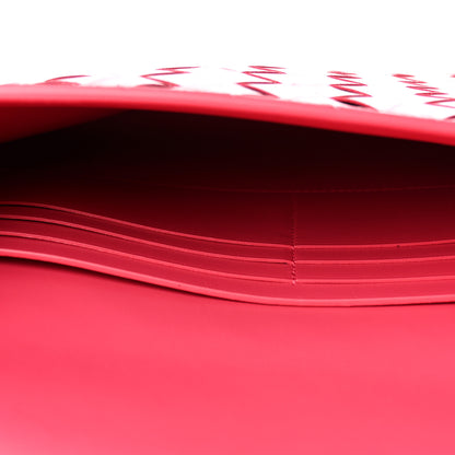 Bottega Veneta Nappa Intrecciato Flap Pouch Cranberry 9 of 10