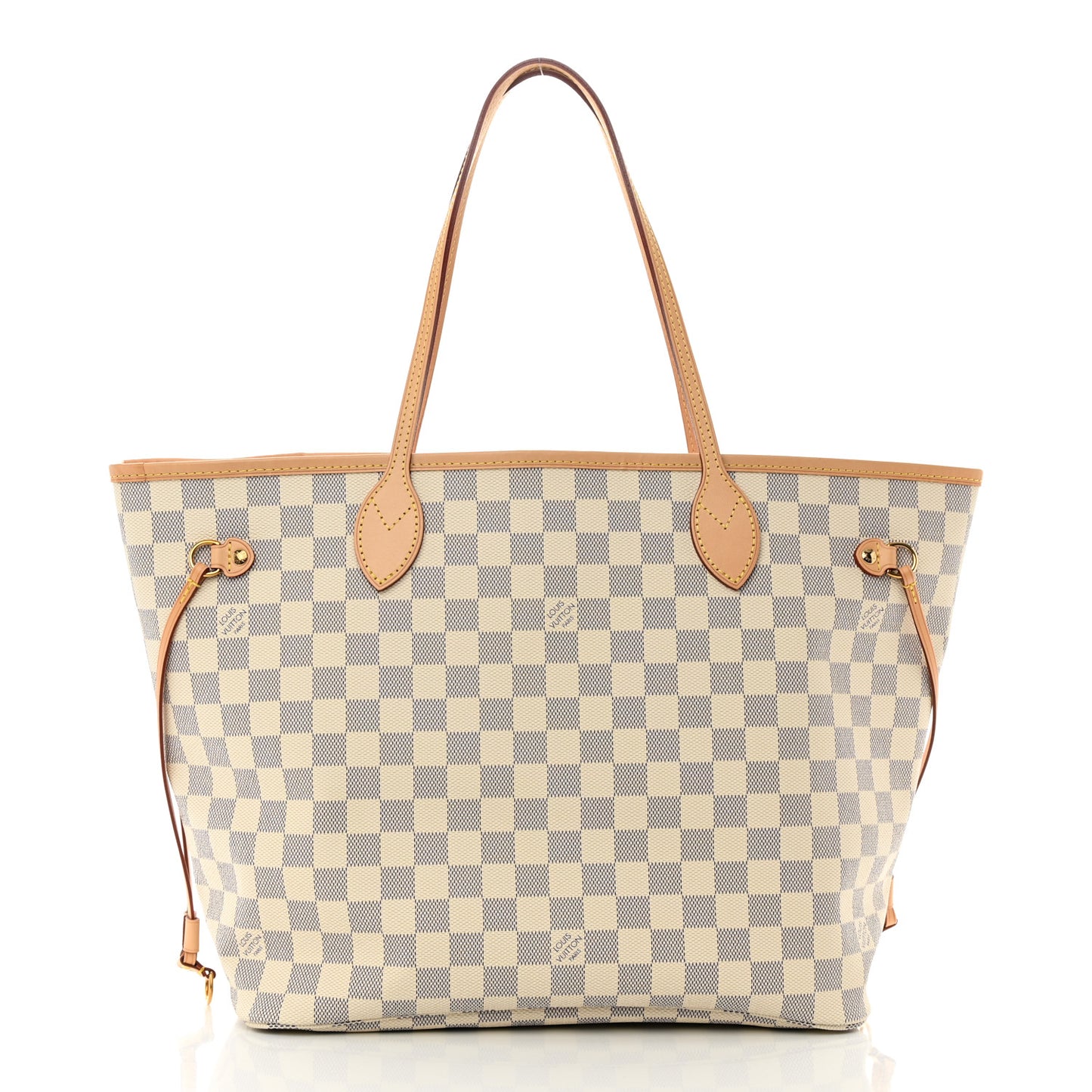 Damier Azur Neo Neverfull MM Rose Ballerine