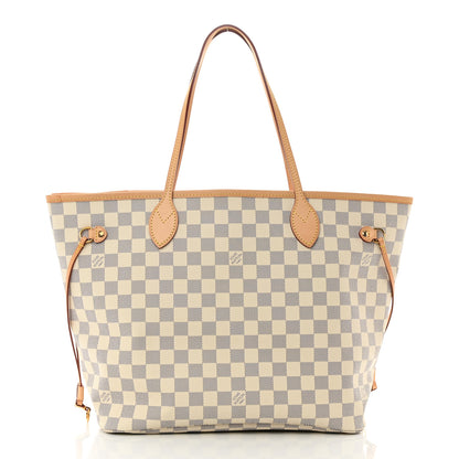 Louis Vuitton Damier Azur Neo Neverfull MM Rose Ballerine 3 of 13