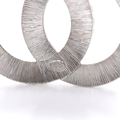 Chanel Baguette Crystal CC Brooch Silver 4 of 5