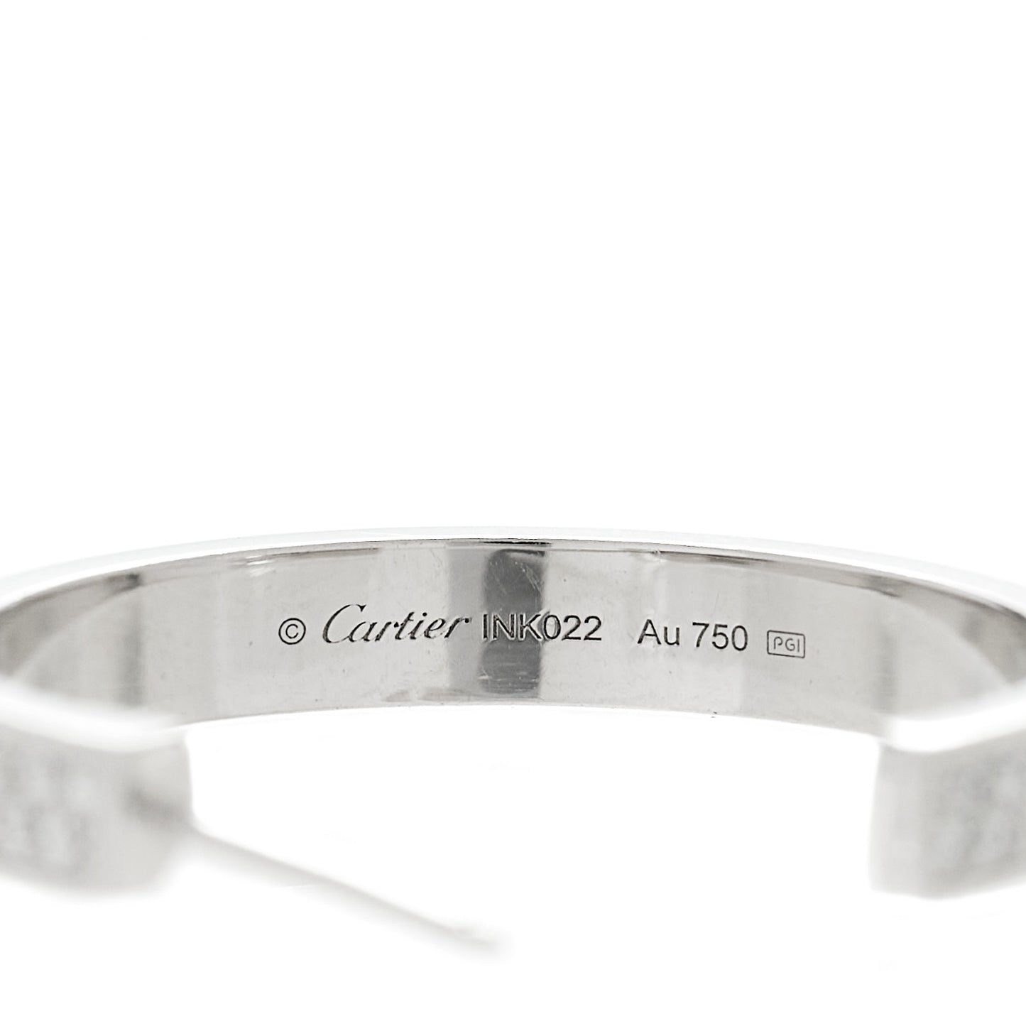 18K White Gold Diamond Pave LOVE Hoop Earrings