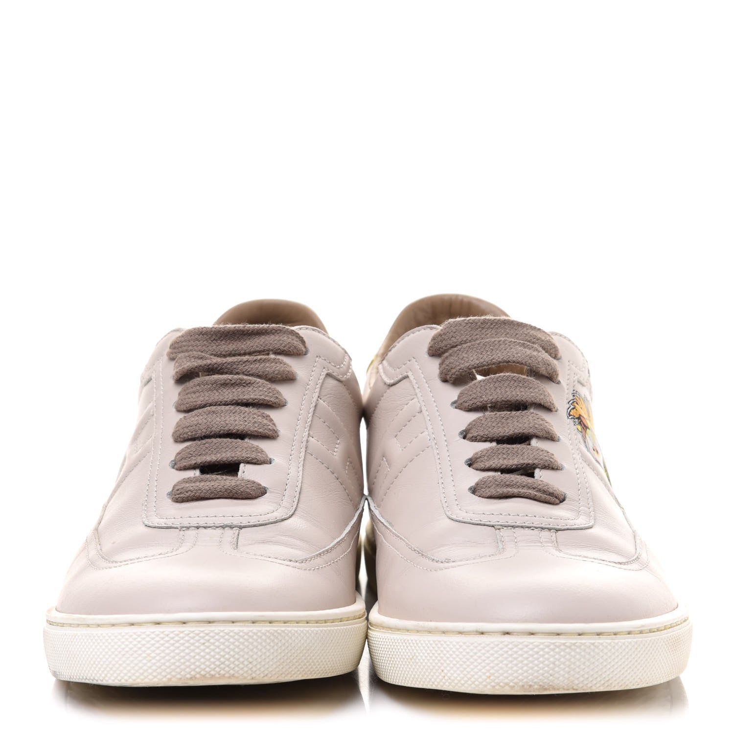 Hermes Calfskin Pegase Pop Quicker Sneakers 37 Beige Multicolor 2 of 12