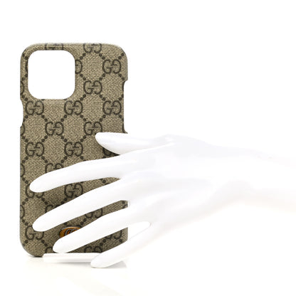 Gucci GG Supreme Monogram Ophidia iPhone 13 Pro Max Phone Case Brown 2 of 5