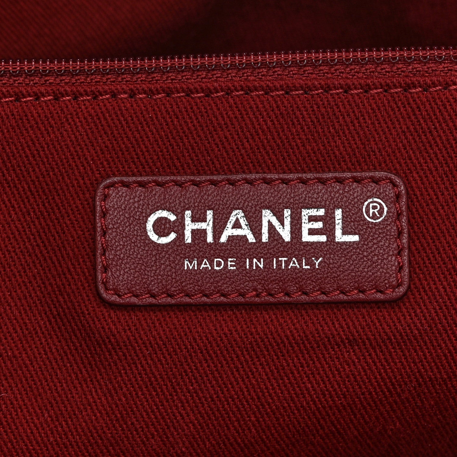 Chanel Canvas Small Deauville Tote Red 6 of 10