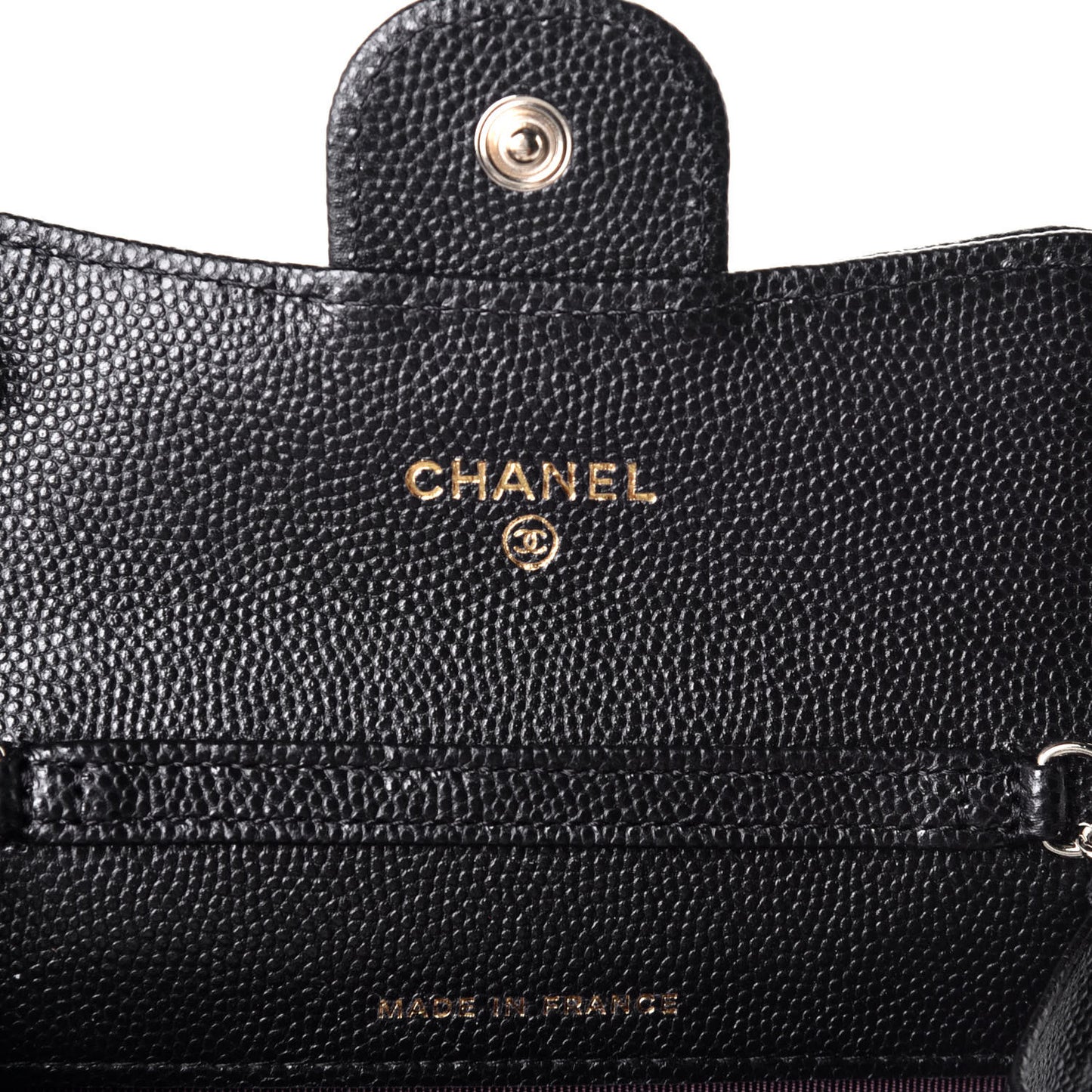 Caviar Quilted Flap Classic Belt Bag Black
