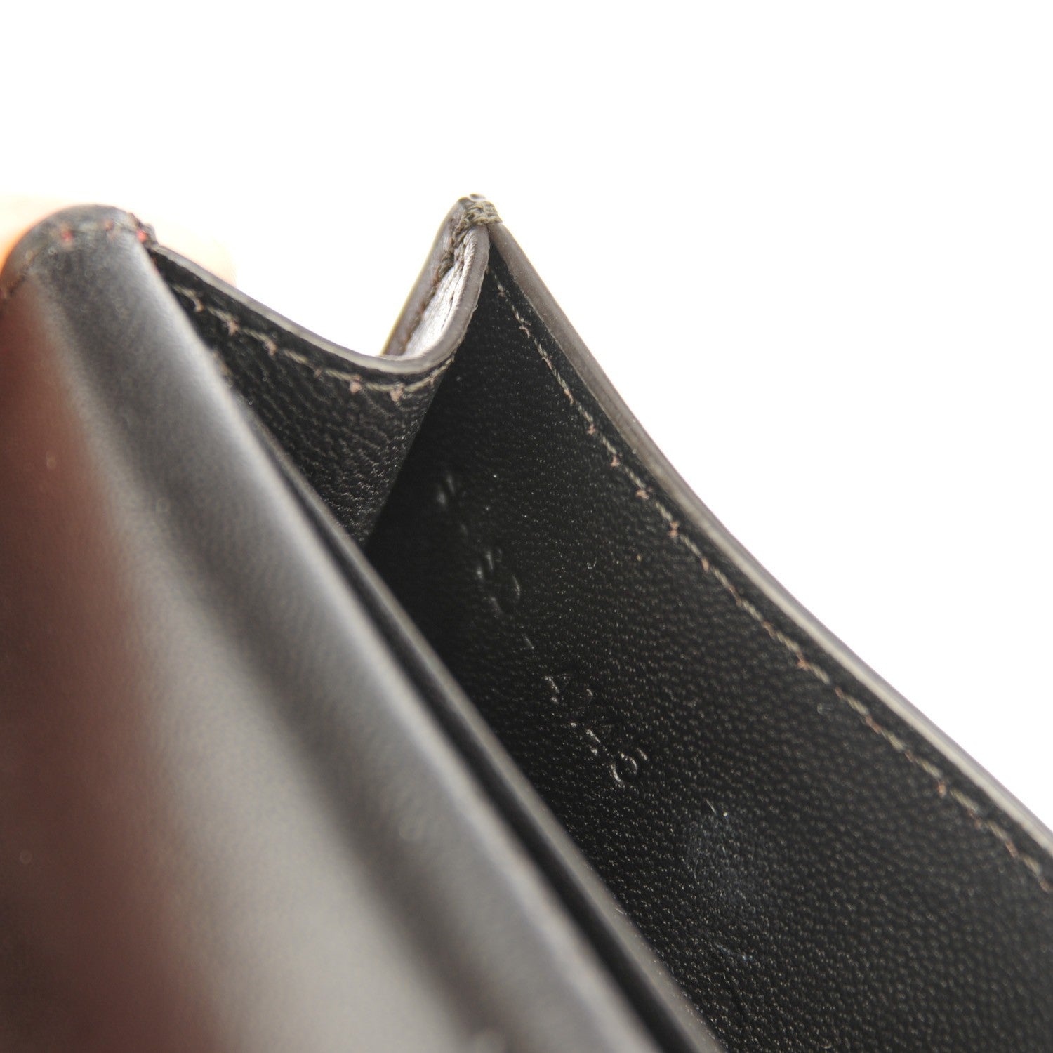Celine Smooth Calfskin Pocket Card Holder Dark Rust 7 of 7