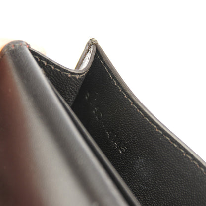 Celine Smooth Calfskin Pocket Card Holder Dark Rust 7 of 7