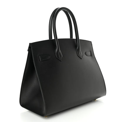 Hermes Madame Calfskin Birkin Sellier 30 Black 2 of 11