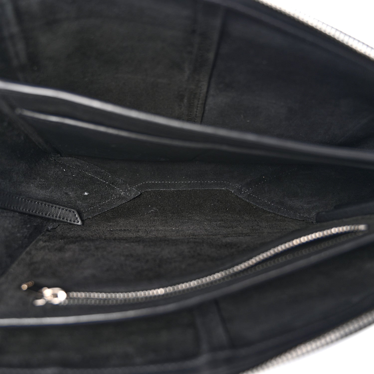Celine Smooth Calfskin Tri-Fold Clutch on Chain Black 5 of 9