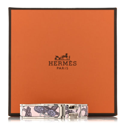 Hermes Enamel Printed Narrow Bride de Cour Clic Clac H Bracelet PM Cosmic 5 of 5