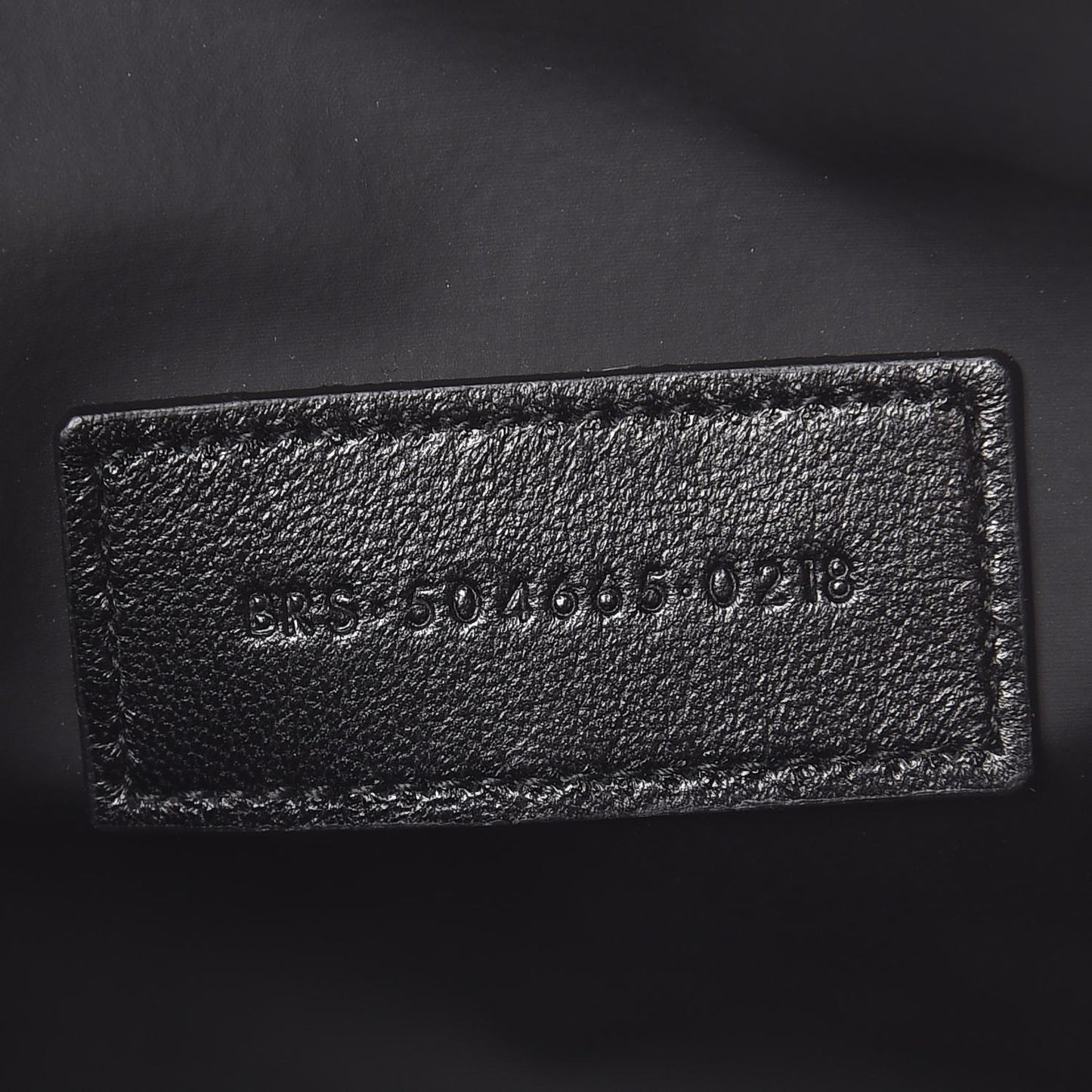 Lambskin Matelasse Cosmetic Case Black