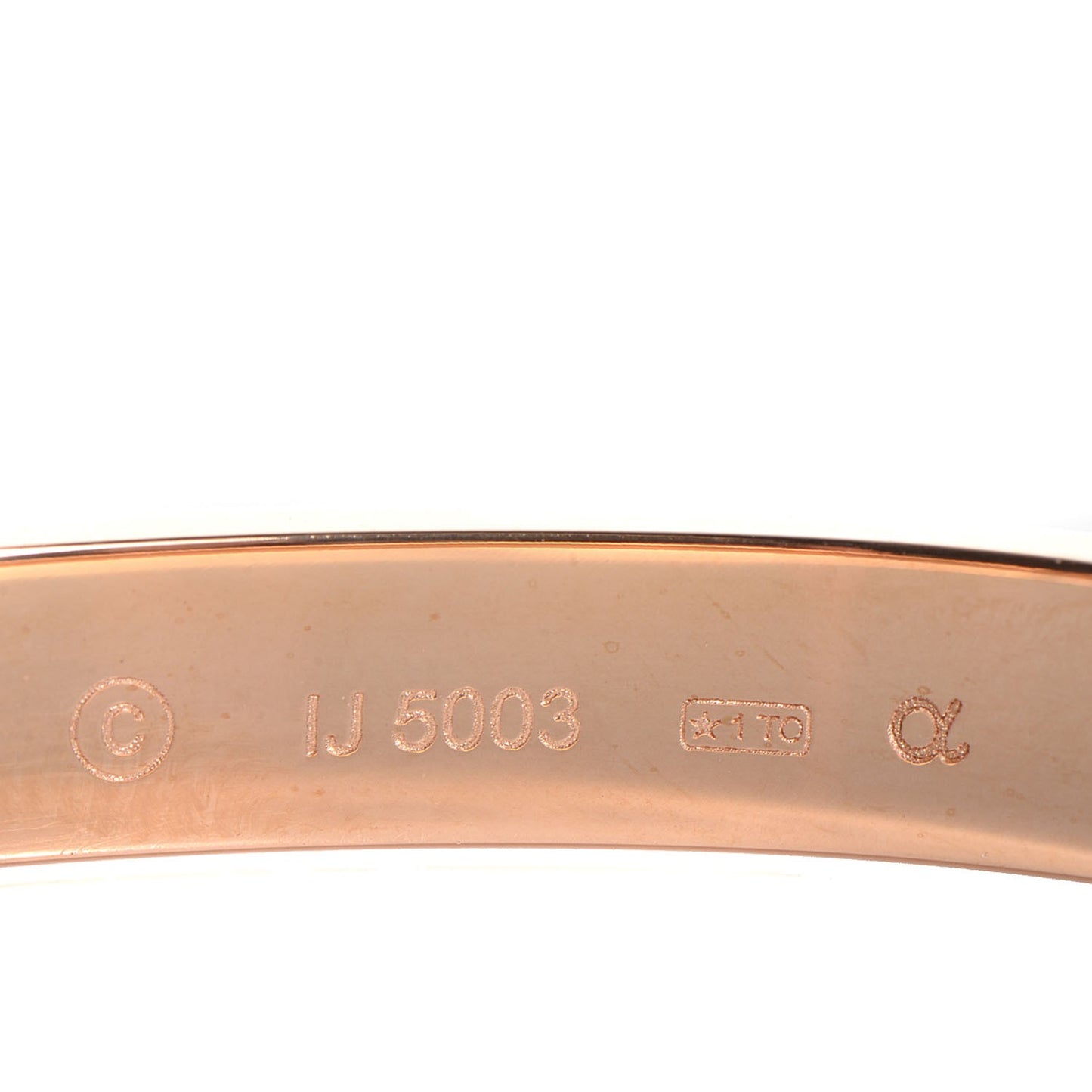 18K Pink Gold LOVE Bracelet 17