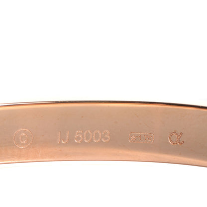 Cartier 18K Pink Gold LOVE Bracelet 17 5 of 8
