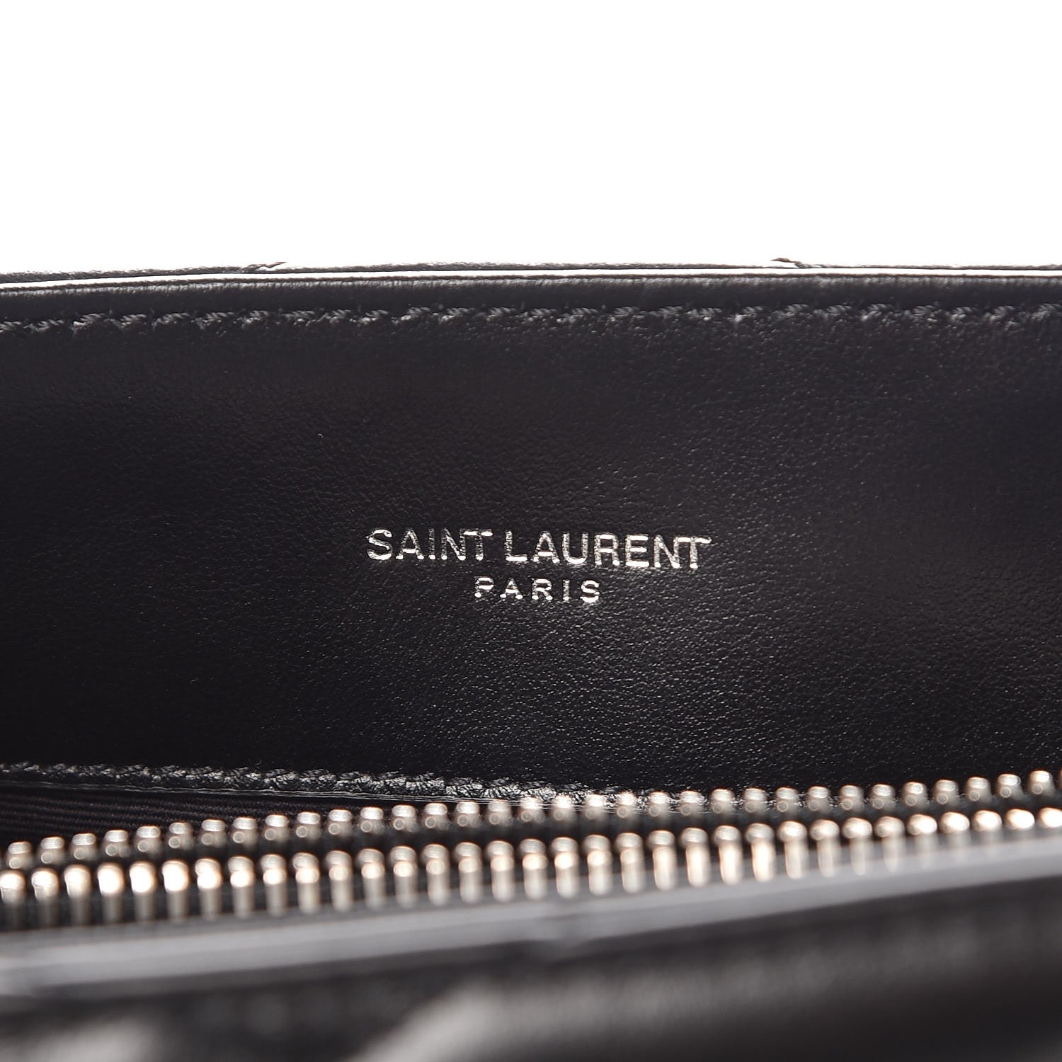 Saint Laurent Calfskin Y Quilted Monogram Medium Loulou Chain Satchel Black 6 of 10