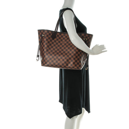 Louis Vuitton Damier Ebene Neo Neverfull MM Rose Ballerine 2 of 9
