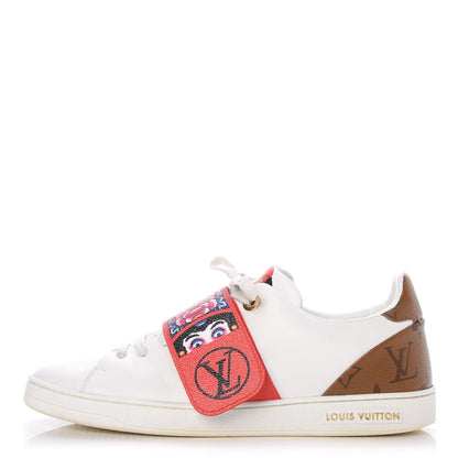 Louis Vuitton Calfskin Reverse Monogram Kabuki Low Top Sneakers 39.5 White 1 of 15