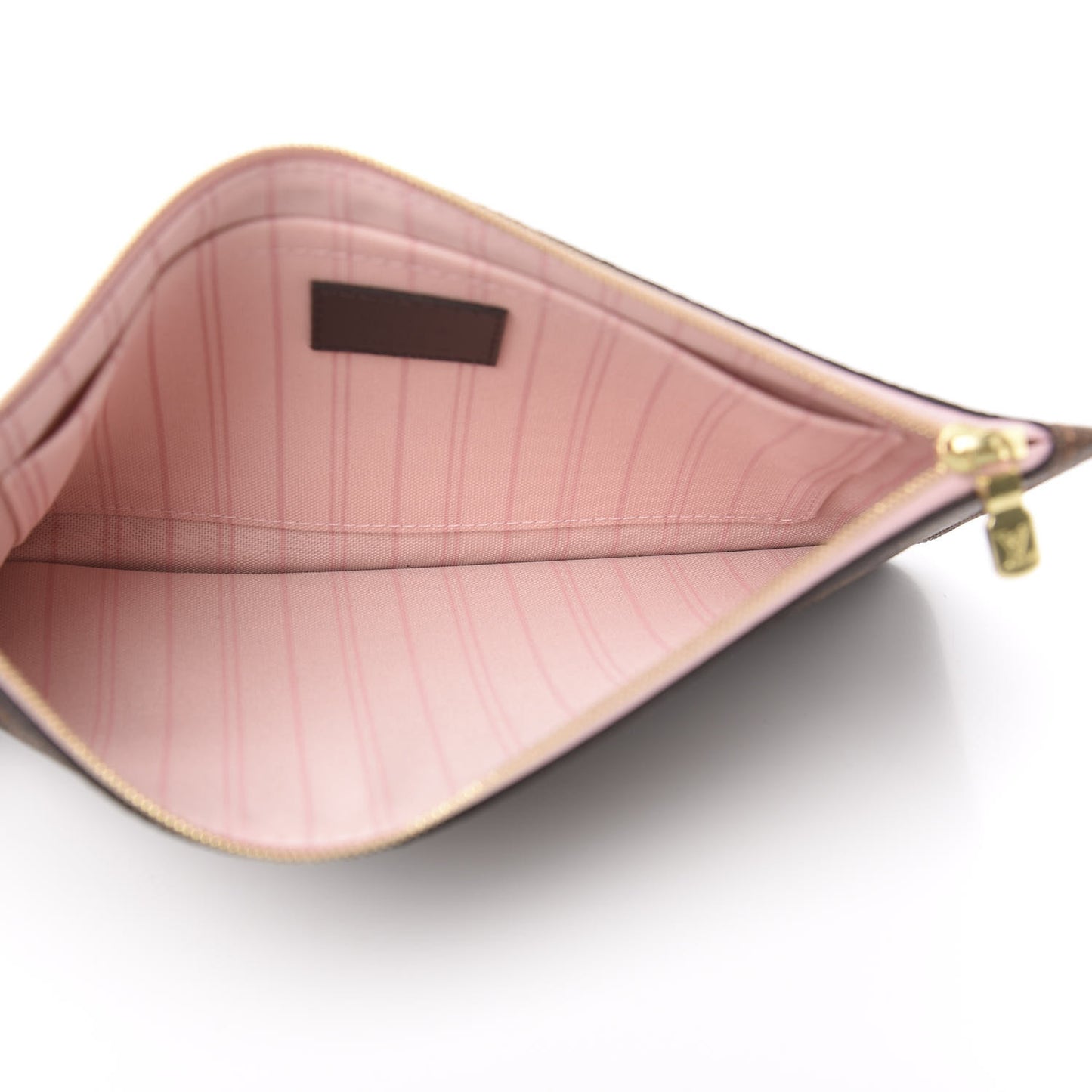 Damier Ebene Neverfull MM GM Pochette Rose Ballerine