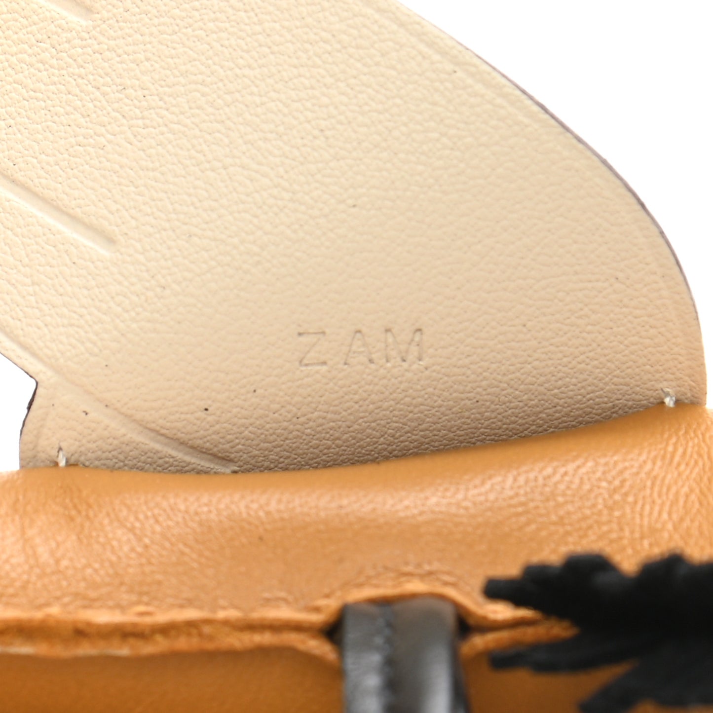 Milo Lambskin Grigri Rodeo Pegase Horse Bag Charm MM Sesame Black Nata