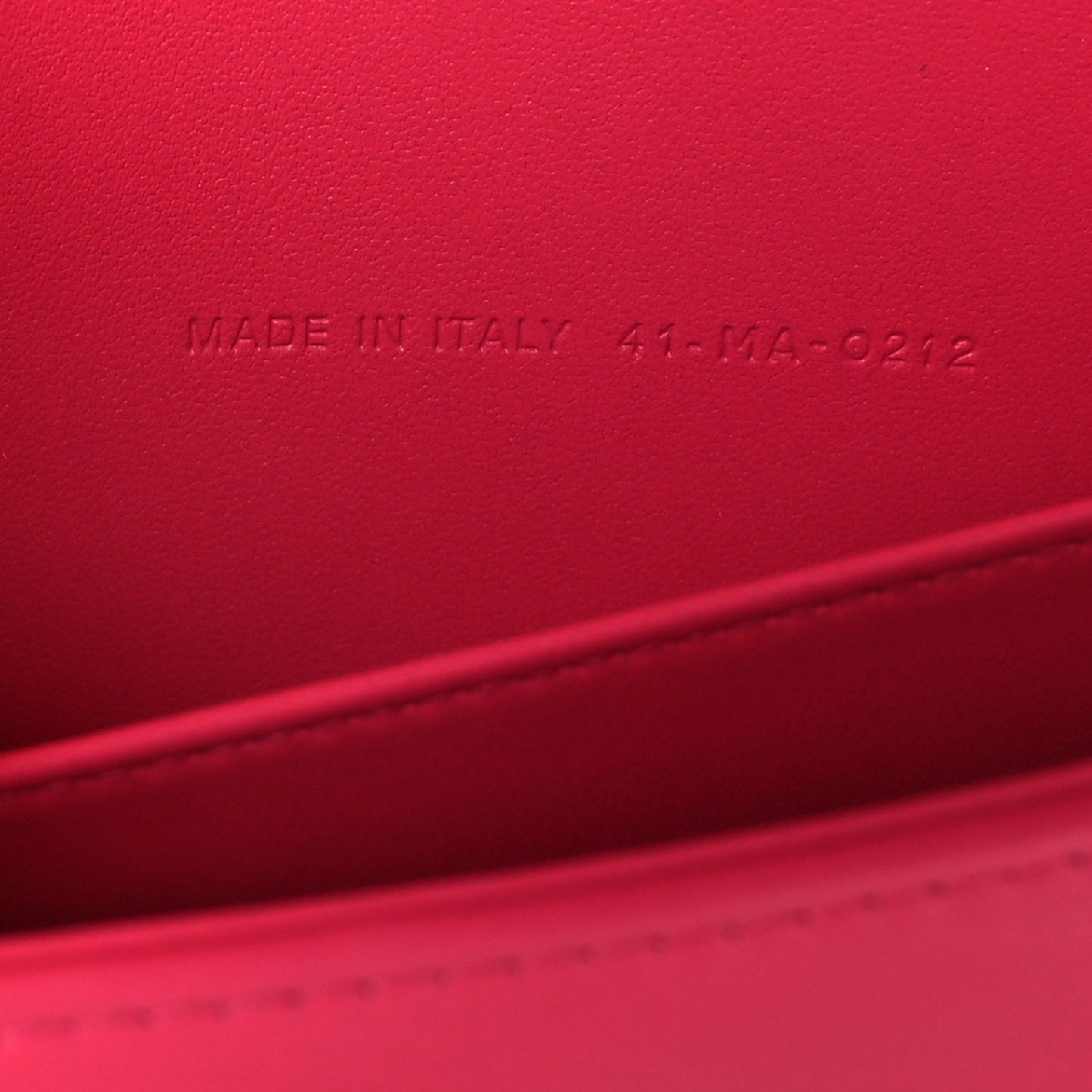 Lambskin Cannage Lady Dior Pouch Pink