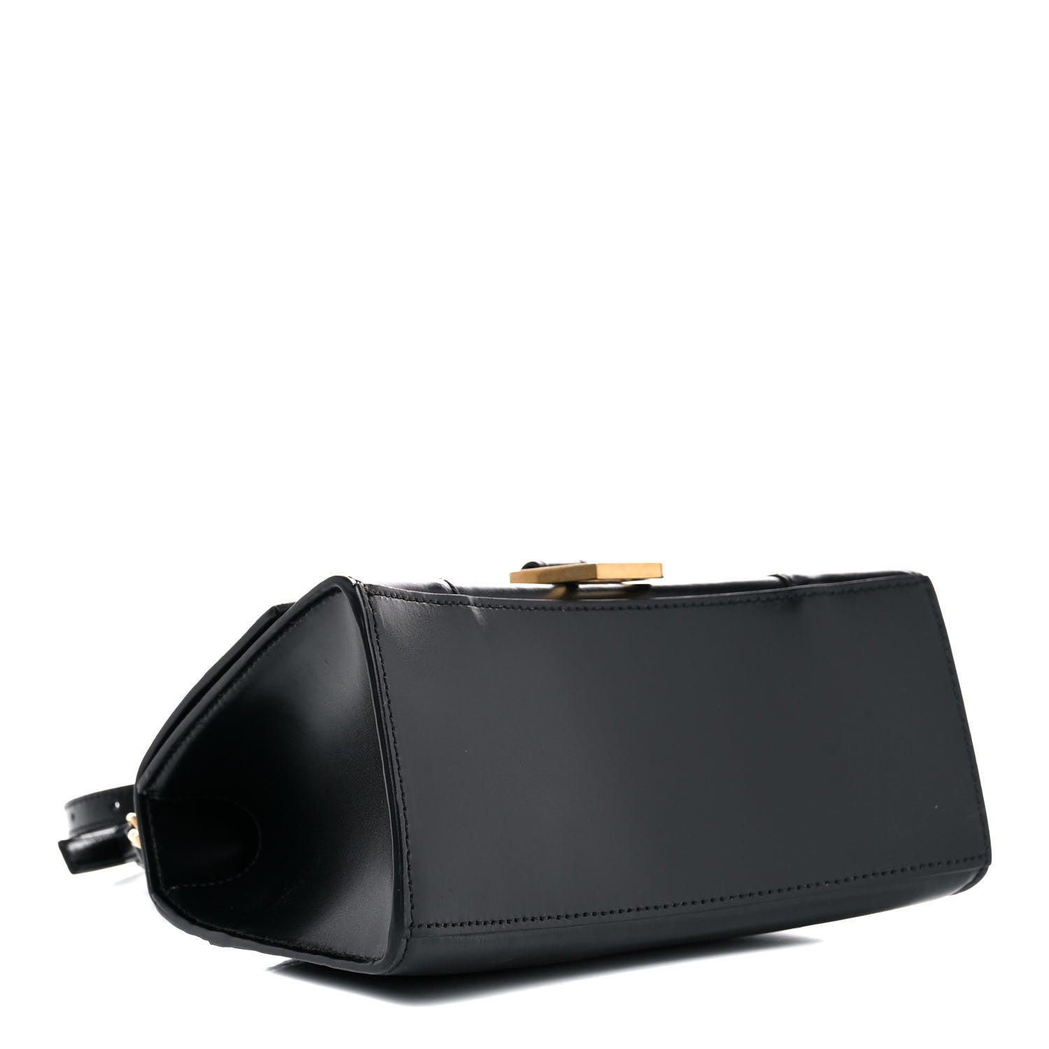 Balenciaga Shiny Box Calfskin Small Hourglass Top Handle Bag Black 4 of 10