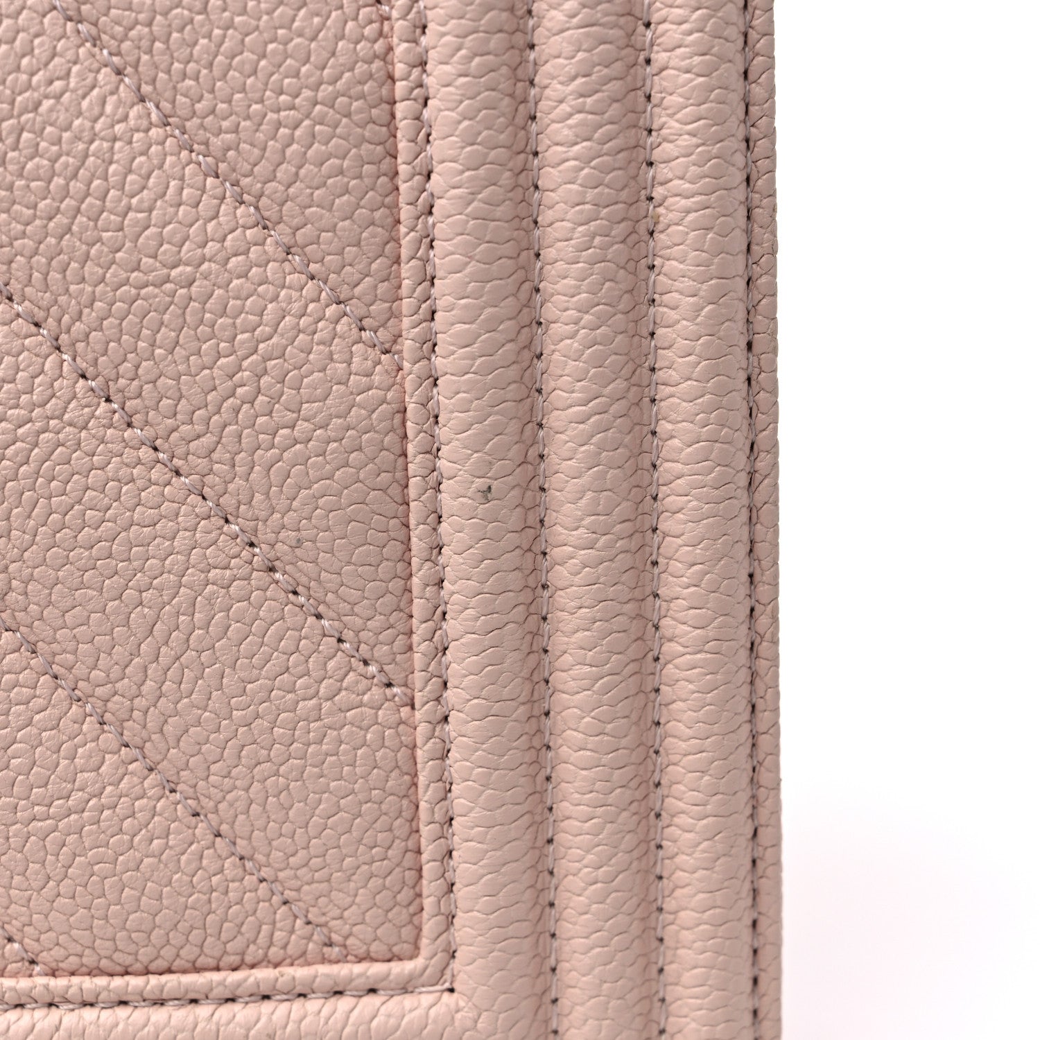 Chanel Caviar Chevron Quilted Medium Boy Flap Nude 12 of 12