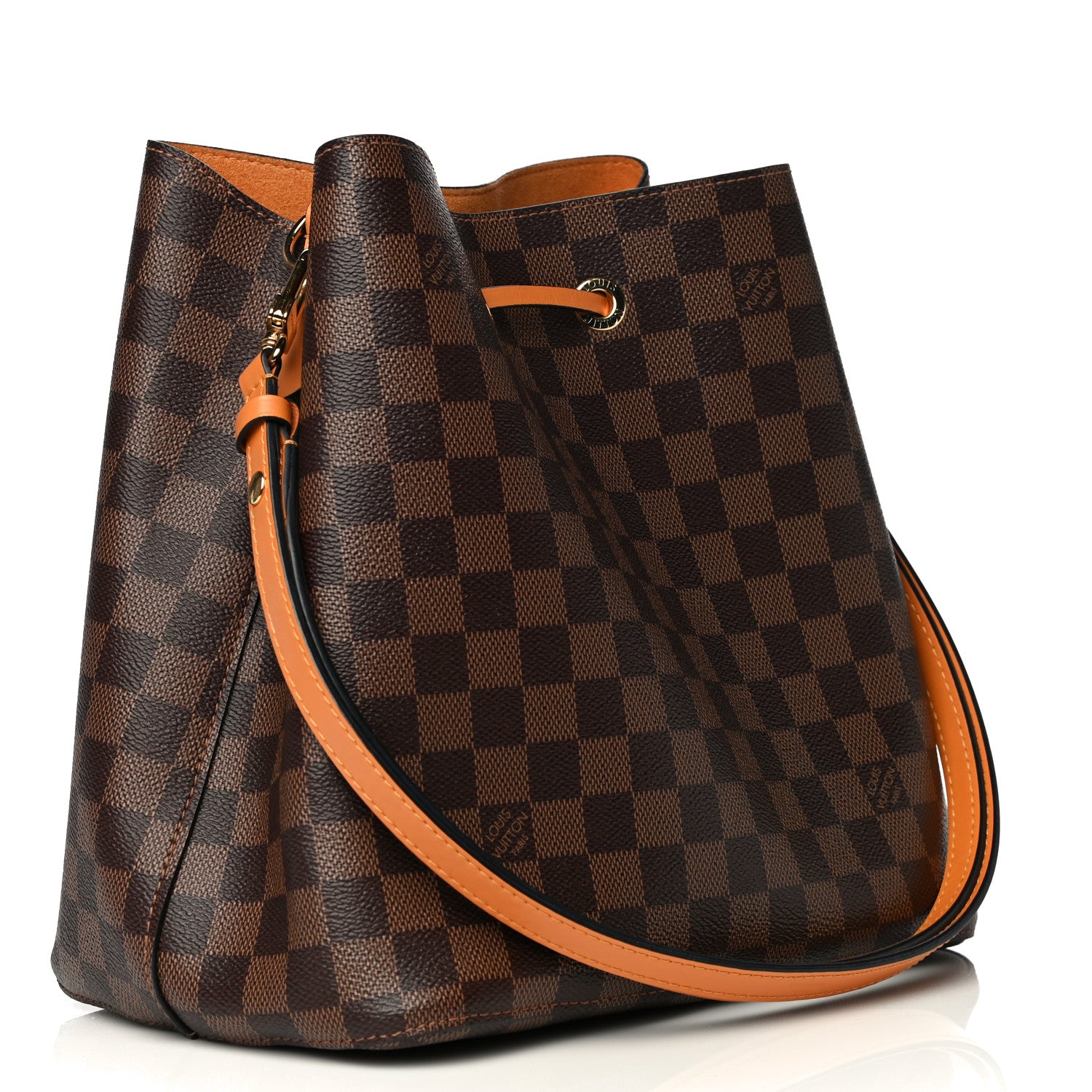 Louis Vuitton Damier Ebene Neonoe MM Safran 2 of 9