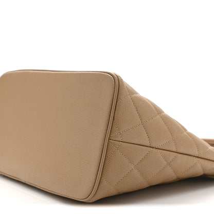 Chanel Caviar Quilted Medallion Tote Beige 10 of 10