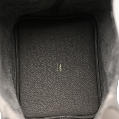 Hermes Taurillon Clemence Picotin Lock 22 MM Etain 4 of 10
