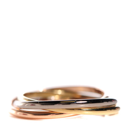 Cartier 18K Pink Yellow White Gold Extra Small Trinity Ring 50 5.25 5 of 6
