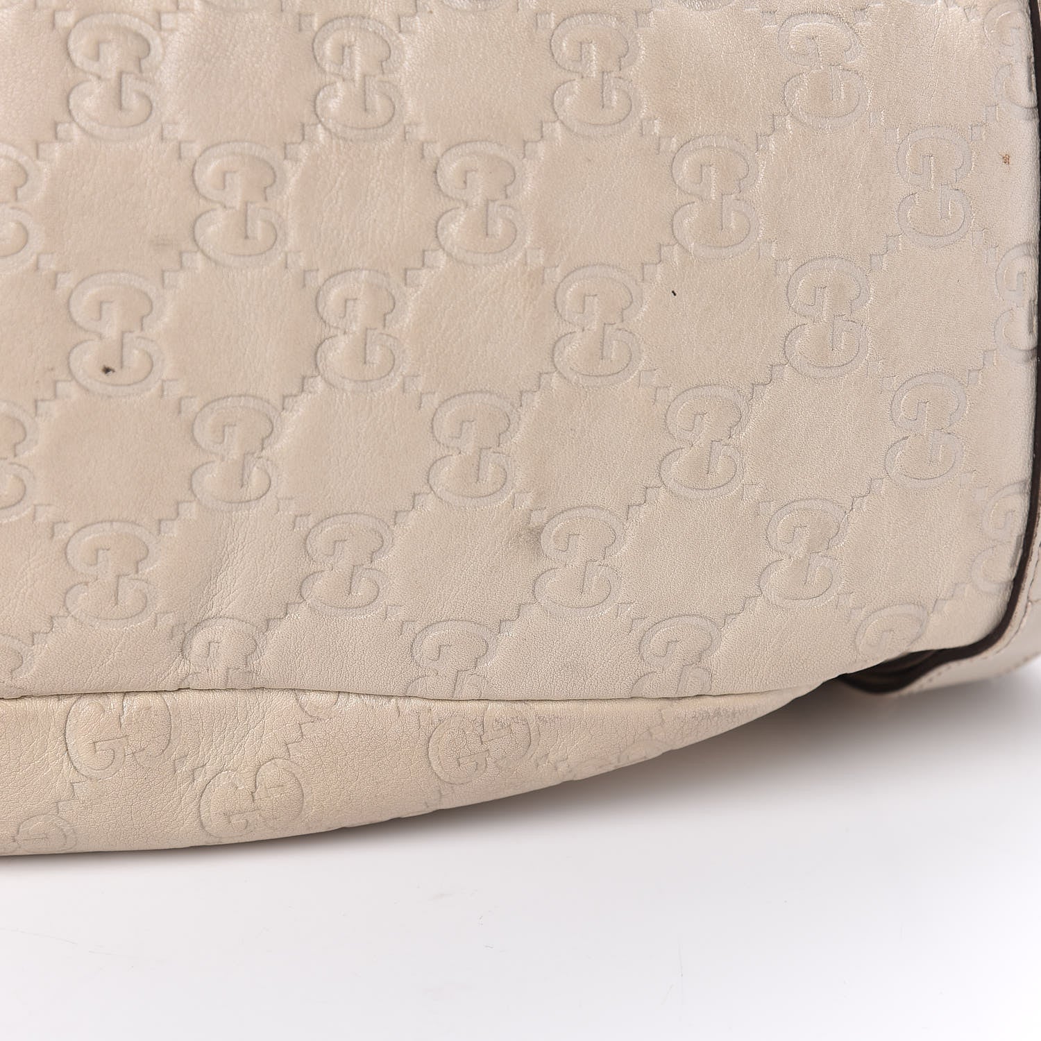 Gucci Guccissima Medium Abbey Shoulder Bag Off White 12 of 12