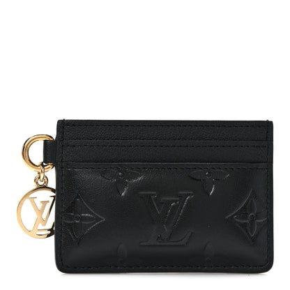 Louis Vuitton Empreinte Monogram LV Charms Card Holder Black 1 of 9