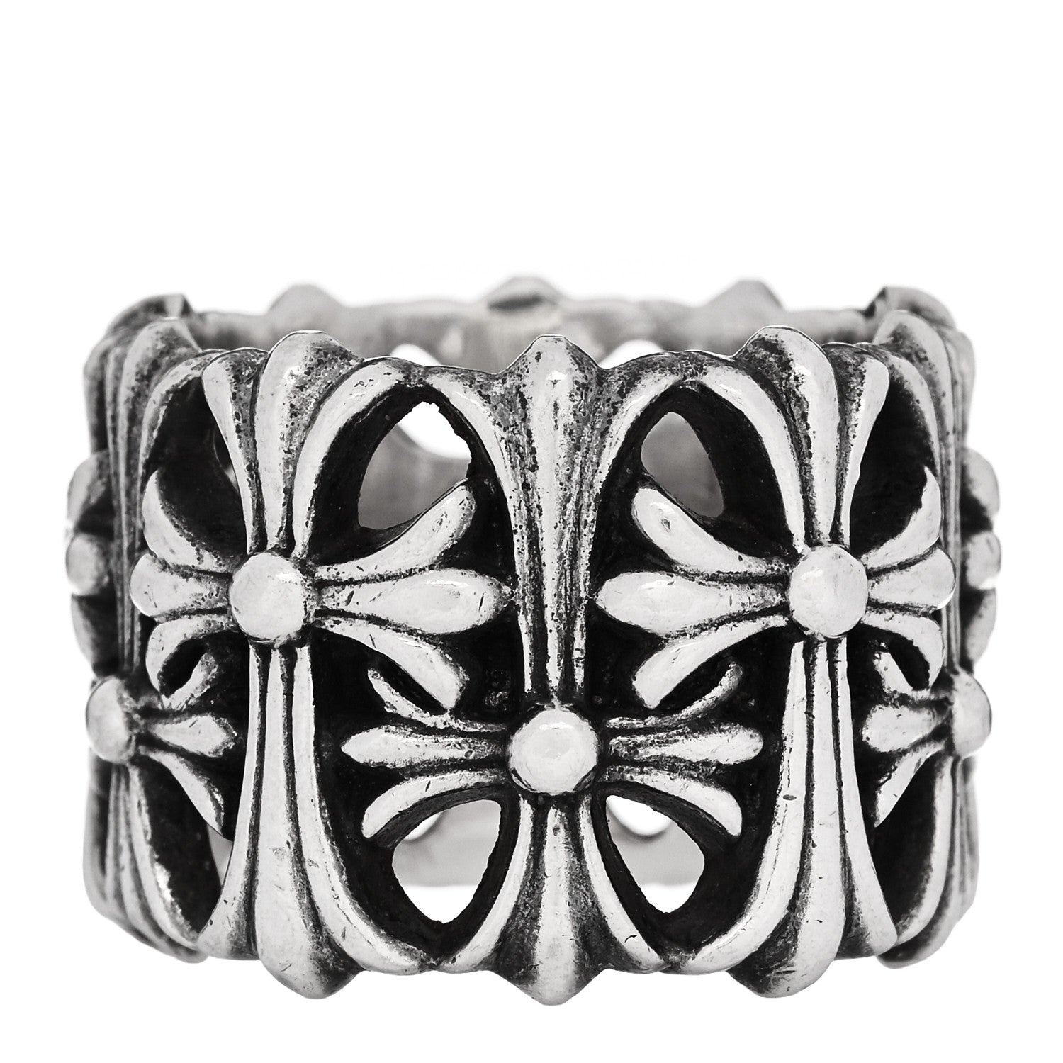 Chrome Hearts Sterling Silver Cemetery Cross Ring 63 10.25 3 of 6