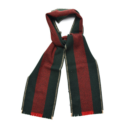 Gucci Wool Web Navas Scarf Green Red 1 of 5