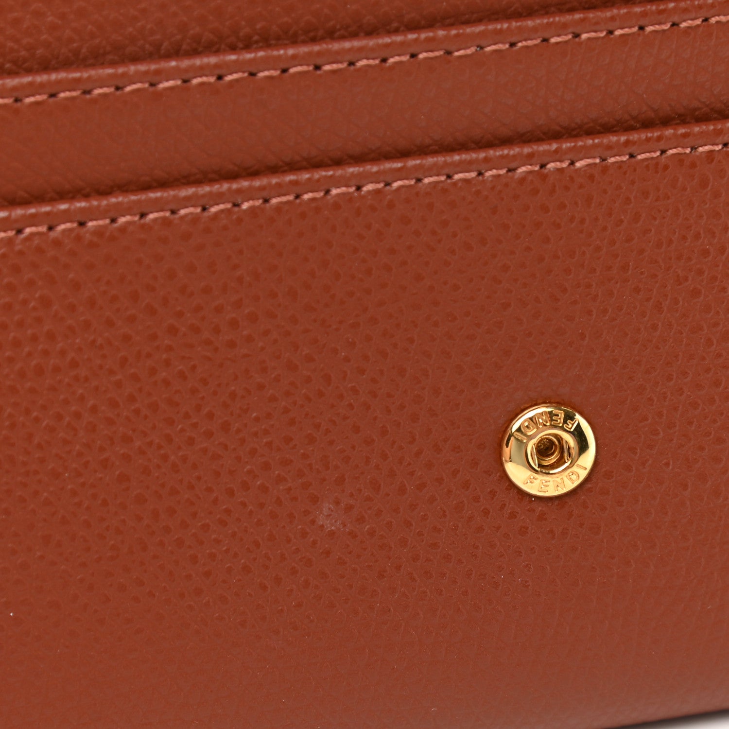 Fendi Vitello Cruise F is Fendi Continental Envelope Wallet Rust 8 of 8