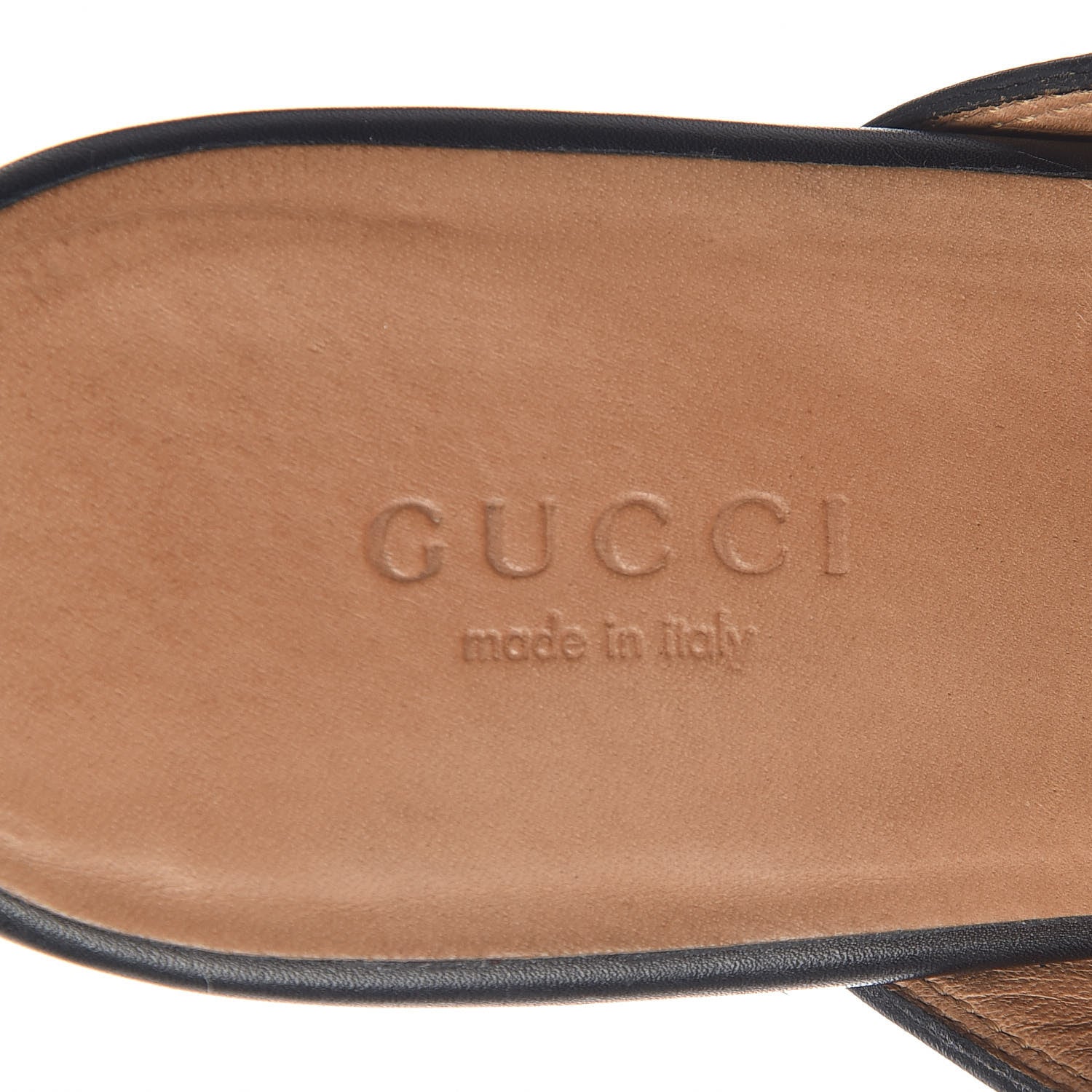 Gucci Calfskin Womens Princetown Slippers 37.5 Black 7 of 13
