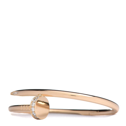 Cartier 18K Yellow Gold Diamond Juste Un Clou Bracelet 15 3 of 6