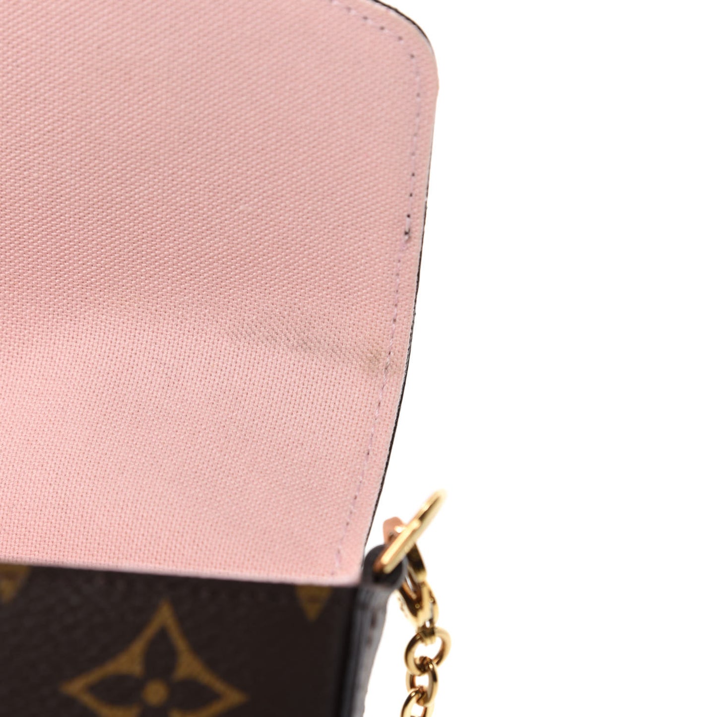 Monogram Valentine Dog Pochette Felicie Chain Wallet