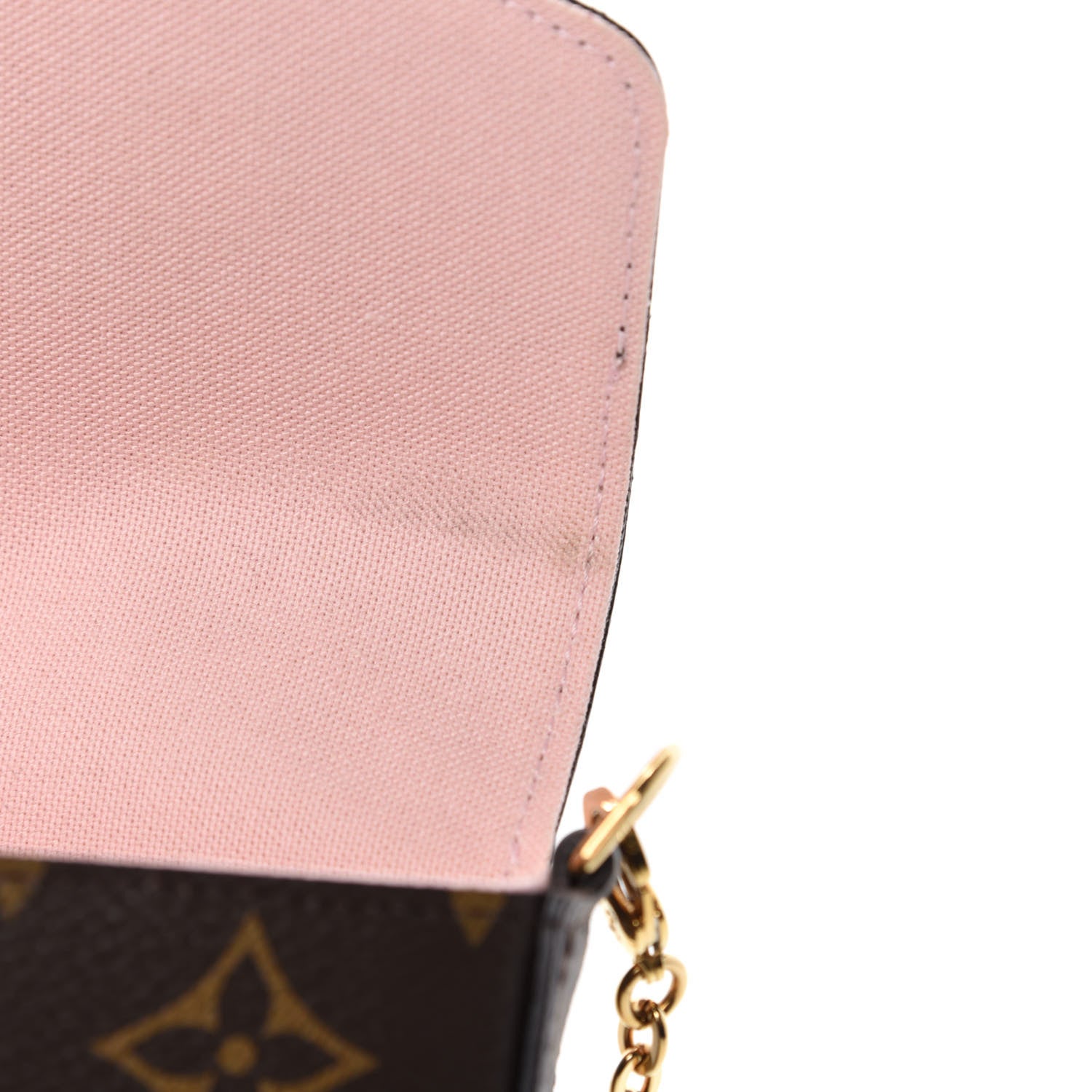 Louis Vuitton Monogram Valentine Dog Pochette Felicie Chain Wallet 10 of 15