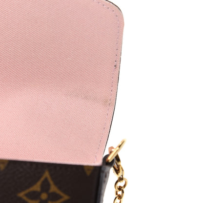 Louis Vuitton Monogram Valentine Dog Pochette Felicie Chain Wallet 10 of 15