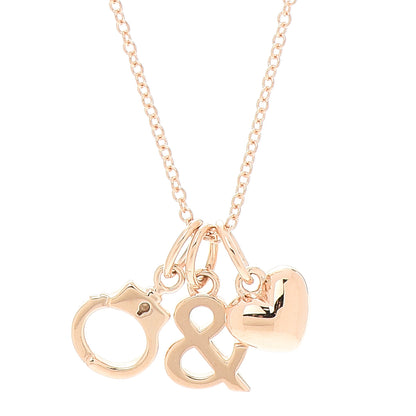 Tiffany 18K Rose Gold Naughty and Nice Pendant Necklace 4 of 8