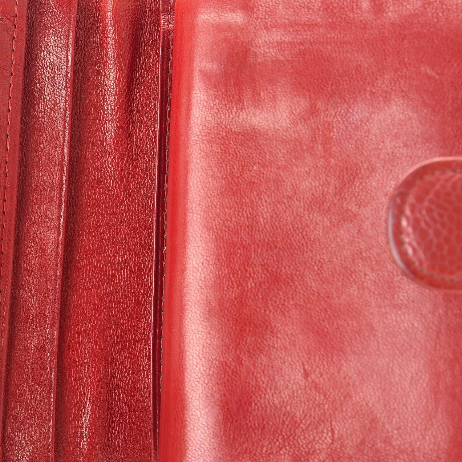 Chanel Caviar Timeless CC Compact French Wallet Red 18 of 20