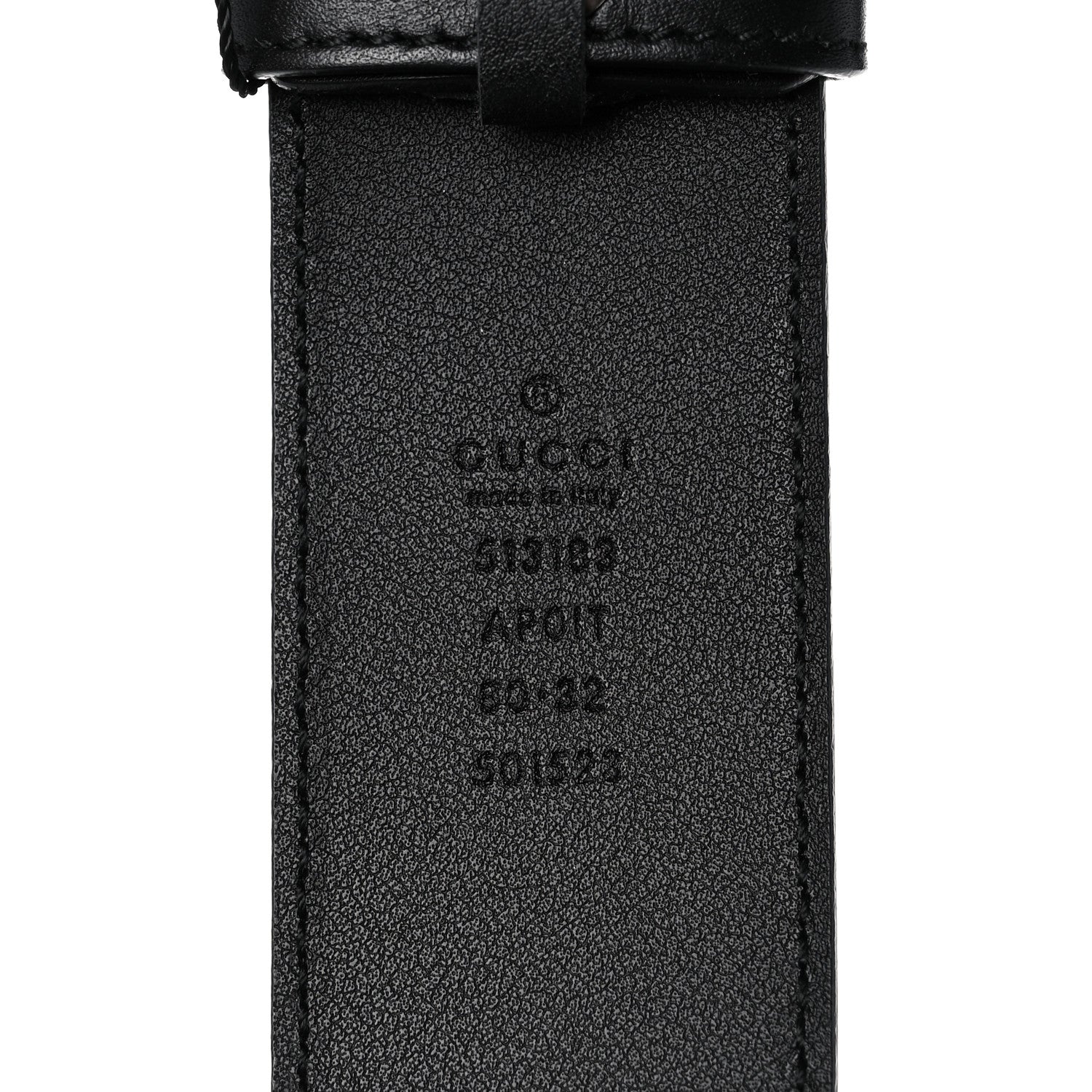 Gucci Calfskin Crystal Double G 40mm Belt 80 32 Black Multicolor 3 of 8