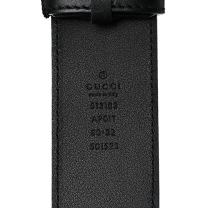 Gucci Calfskin Crystal Double G 40mm Belt 80 32 Black Multicolor 3 of 8
