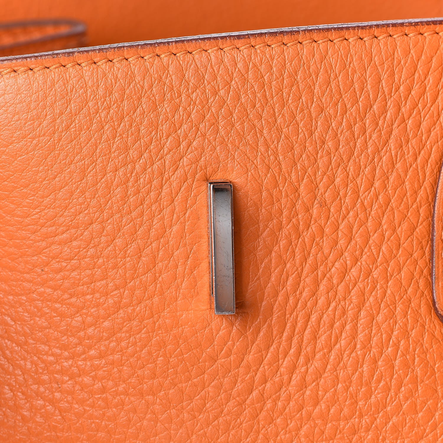Hermes Taurillon Clemence Birkin 40 Orange 19 of 33