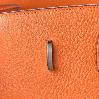 Hermes Taurillon Clemence Birkin 40 Orange 19 of 33