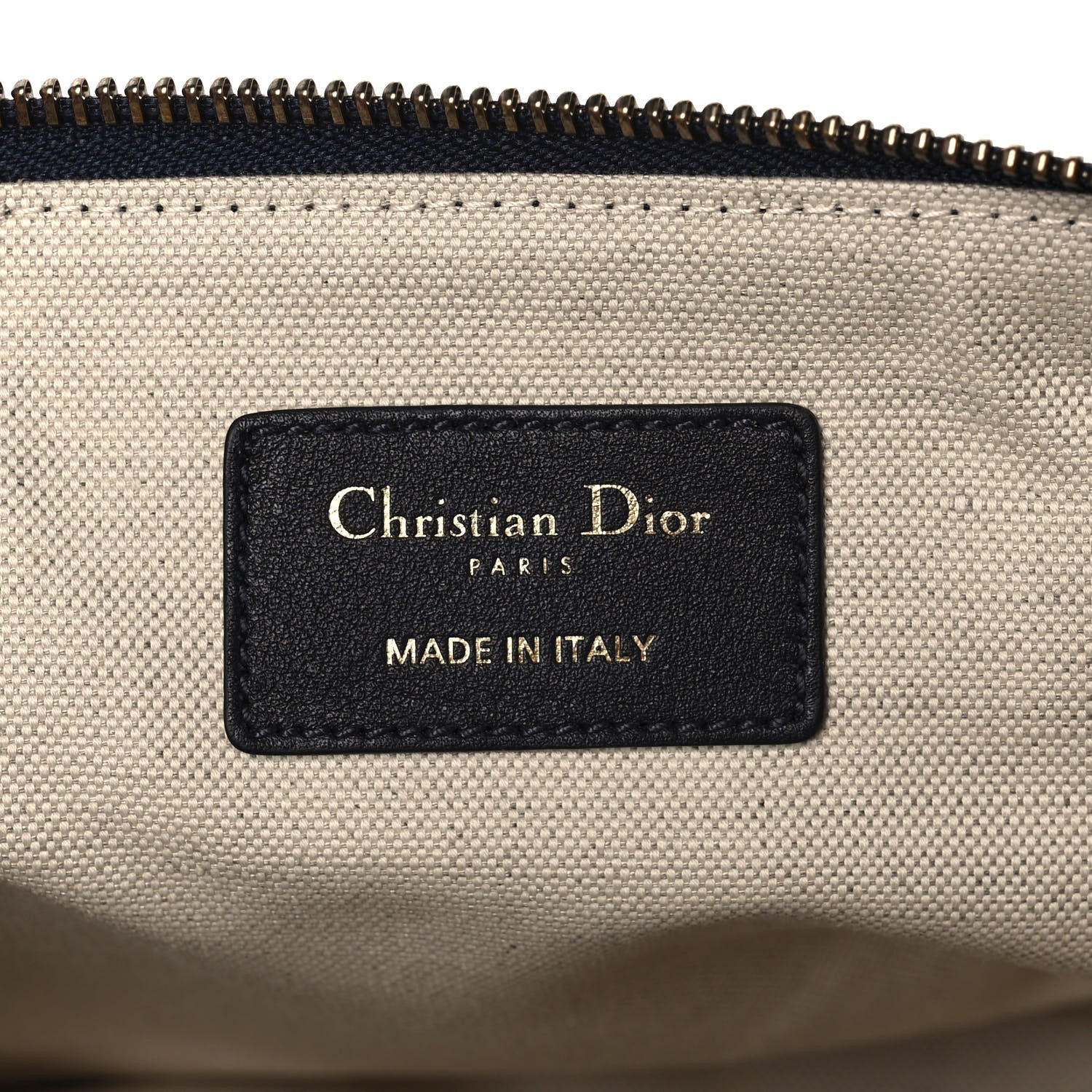 Christian Dior Oblique Pouch Clutch Blue 6 of 8
