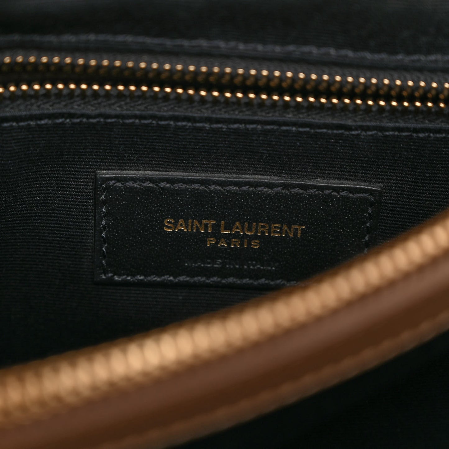 Calfskin Y Quilted Monogram Medium Loulou Chain Satchel Dark Latte