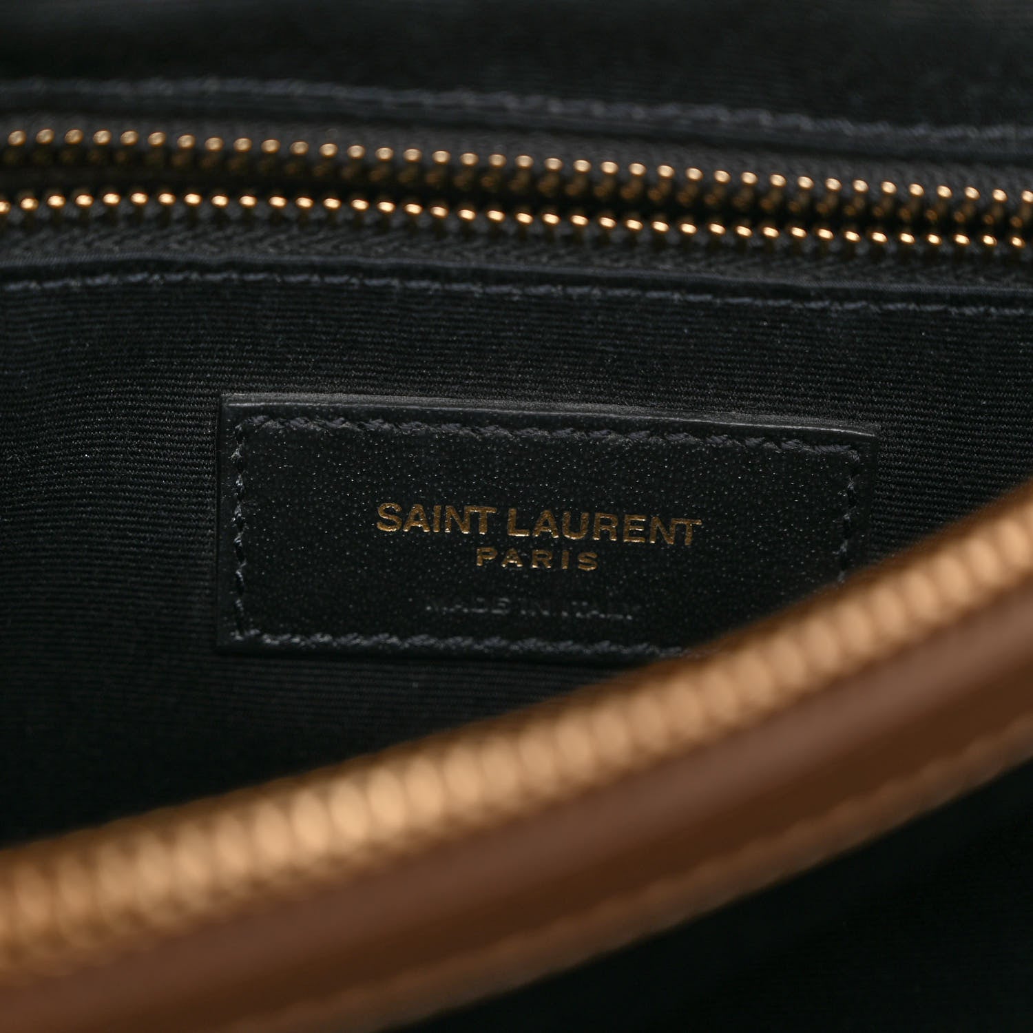 Saint Laurent Calfskin Y Quilted Monogram Medium Loulou Chain Satchel Dark Latte 6 of 11