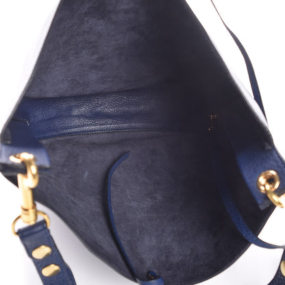 Celine Supple Calfskin Medium Hobo Ink Blue 6 of 7